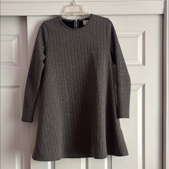 Fantastic Fawn Long Sleeve Thick Knit Gray Mini Dress Size M - Picture 1 of 7